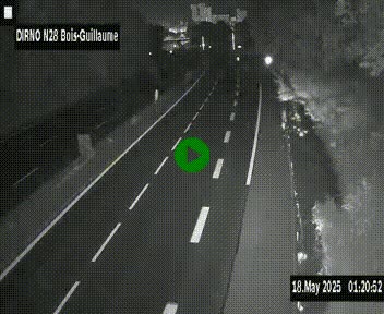 <h2>Webcam routière à hauteur de Bois-Guillaume en périphérie de Rouen. Vue orientée vers Rouen</h2>