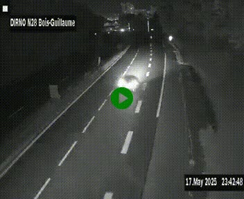 <h2>Webcam routière à hauteur de Bois-Guillaume en périphérie de Rouen. Vue orientée vers Rouen</h2>