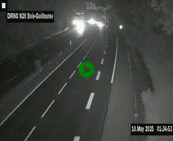 <h2>Webcam routière à hauteur de Bois-Guillaume en périphérie de Rouen. Vue orientée vers Rouen</h2>