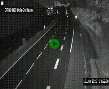 <h2>Webcam routière à hauteur de Bois-Guillaume en périphérie de Rouen. Vue orientée vers Rouen</h2>