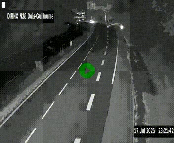 <h2>Webcam routière à hauteur de Bois-Guillaume en périphérie de Rouen. Vue orientée vers Rouen</h2>