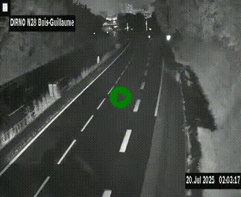 <h2>Webcam routière à hauteur de Bois-Guillaume en périphérie de Rouen. Vue orientée vers Rouen</h2>