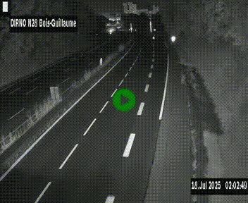 <h2>Webcam routière à hauteur de Bois-Guillaume en périphérie de Rouen. Vue orientée vers Rouen</h2>
