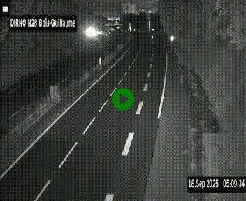 <h2>Webcam routière à hauteur de Bois-Guillaume en périphérie de Rouen. Vue orientée vers Rouen</h2>