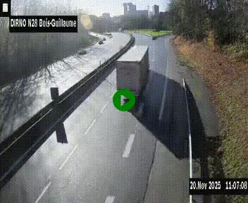 <h2>Webcam routière à hauteur de Bois-Guillaume en périphérie de Rouen. Vue orientée vers Rouen</h2>