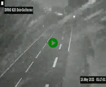 <h2>Webcam routière à hauteur de Bois-Guillaume en périphérie de Rouen. Vue orientée vers Rouen</h2>