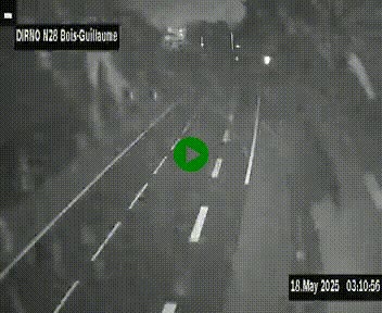 <h2>Webcam routière à hauteur de Bois-Guillaume en périphérie de Rouen. Vue orientée vers Rouen</h2>