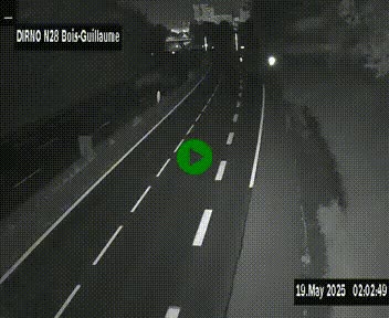 <h2>Webcam routière à hauteur de Bois-Guillaume en périphérie de Rouen. Vue orientée vers Rouen</h2>