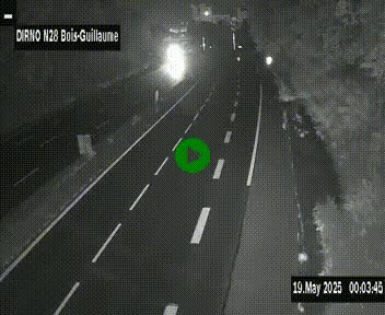 <h2>Webcam routière à hauteur de Bois-Guillaume en périphérie de Rouen. Vue orientée vers Rouen</h2>