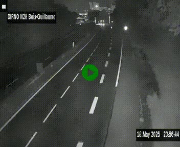 <h2>Webcam routière à hauteur de Bois-Guillaume en périphérie de Rouen. Vue orientée vers Rouen</h2>