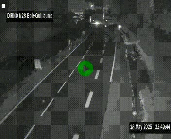 <h2>Webcam routière à hauteur de Bois-Guillaume en périphérie de Rouen. Vue orientée vers Rouen</h2>