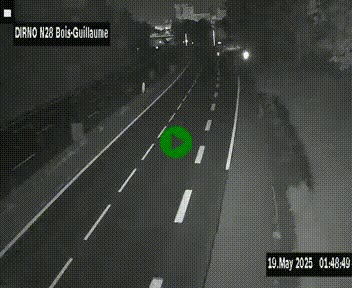 <h2>Webcam routière à hauteur de Bois-Guillaume en périphérie de Rouen. Vue orientée vers Rouen</h2>