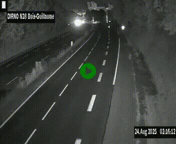 <h2>Webcam routière à hauteur de Bois-Guillaume en périphérie de Rouen. Vue orientée vers Rouen</h2>