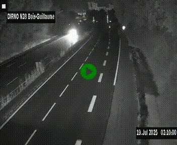 <h2>Webcam routière à hauteur de Bois-Guillaume en périphérie de Rouen. Vue orientée vers Rouen</h2>