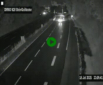<h2>Webcam routière à hauteur de Bois-Guillaume en périphérie de Rouen. Vue orientée vers Rouen</h2>