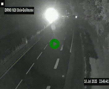 <h2>Webcam routière à hauteur de Bois-Guillaume en périphérie de Rouen. Vue orientée vers Rouen</h2>