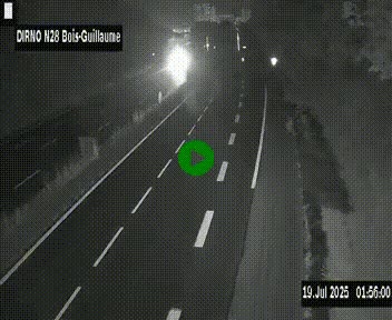 <h2>Webcam routière à hauteur de Bois-Guillaume en périphérie de Rouen. Vue orientée vers Rouen</h2>