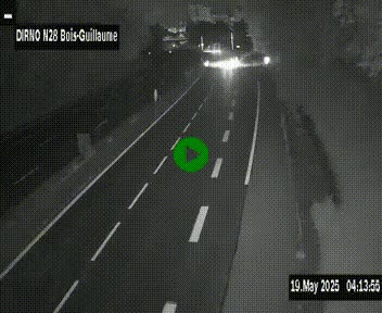 <h2>Webcam routière à hauteur de Bois-Guillaume en périphérie de Rouen. Vue orientée vers Rouen</h2>