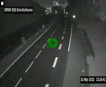 <h2>Webcam routière à hauteur de Bois-Guillaume en périphérie de Rouen. Vue orientée vers Rouen</h2>