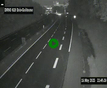 <h2>Webcam routière à hauteur de Bois-Guillaume en périphérie de Rouen. Vue orientée vers Rouen</h2>
