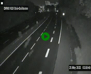 <h2>Webcam routière à hauteur de Bois-Guillaume en périphérie de Rouen. Vue orientée vers Rouen</h2>