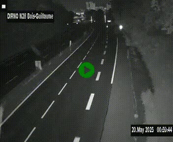 <h2>Webcam routière à hauteur de Bois-Guillaume en périphérie de Rouen. Vue orientée vers Rouen</h2>