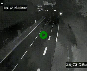 <h2>Webcam routière à hauteur de Bois-Guillaume en périphérie de Rouen. Vue orientée vers Rouen</h2>