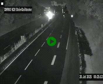 <h2>Webcam routière à hauteur de Bois-Guillaume en périphérie de Rouen. Vue orientée vers Rouen</h2>