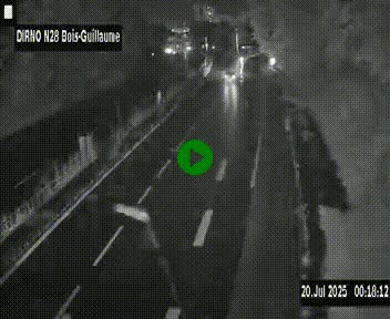 <h2>Webcam routière à hauteur de Bois-Guillaume en périphérie de Rouen. Vue orientée vers Rouen</h2>