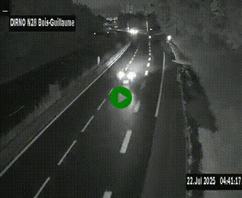 <h2>Webcam routière à hauteur de Bois-Guillaume en périphérie de Rouen. Vue orientée vers Rouen</h2>