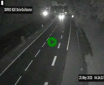 <h2>Webcam routière à hauteur de Bois-Guillaume en périphérie de Rouen. Vue orientée vers Rouen</h2>
