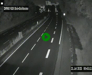 <h2>Webcam routière à hauteur de Bois-Guillaume en périphérie de Rouen. Vue orientée vers Rouen</h2>