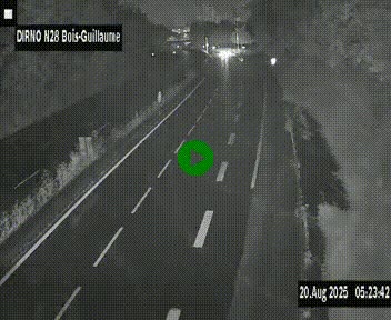 <h2>Webcam routière à hauteur de Bois-Guillaume en périphérie de Rouen. Vue orientée vers Rouen</h2>