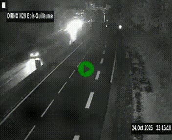 <h2>Webcam routière à hauteur de Bois-Guillaume en périphérie de Rouen. Vue orientée vers Rouen</h2>