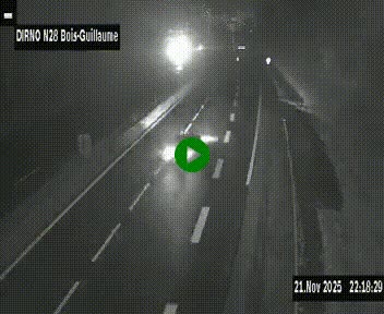 <h2>Webcam routière à hauteur de Bois-Guillaume en périphérie de Rouen. Vue orientée vers Rouen</h2>