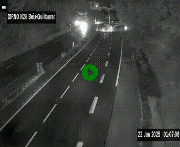 <h2>Webcam routière à hauteur de Bois-Guillaume en périphérie de Rouen. Vue orientée vers Rouen</h2>