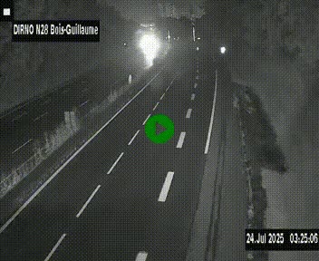 <h2>Webcam routière à hauteur de Bois-Guillaume en périphérie de Rouen. Vue orientée vers Rouen</h2>