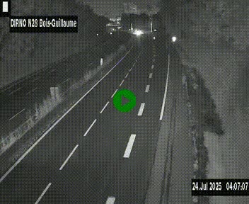 <h2>Webcam routière à hauteur de Bois-Guillaume en périphérie de Rouen. Vue orientée vers Rouen</h2>