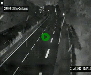 <h2>Webcam routière à hauteur de Bois-Guillaume en périphérie de Rouen. Vue orientée vers Rouen</h2>