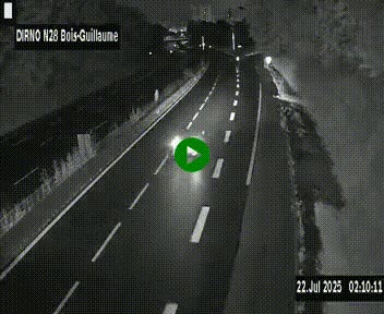 <h2>Webcam routière à hauteur de Bois-Guillaume en périphérie de Rouen. Vue orientée vers Rouen</h2>