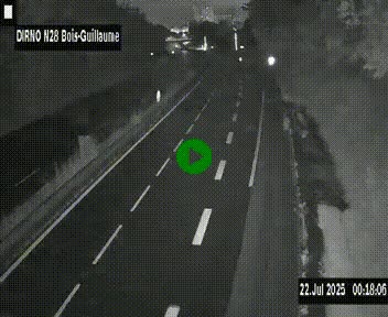 <h2>Webcam routière à hauteur de Bois-Guillaume en périphérie de Rouen. Vue orientée vers Rouen</h2>