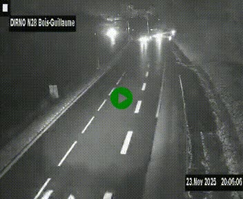 <h2>Webcam routière à hauteur de Bois-Guillaume en périphérie de Rouen. Vue orientée vers Rouen</h2>