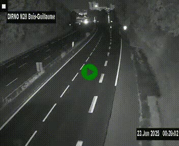 <h2>Webcam routière à hauteur de Bois-Guillaume en périphérie de Rouen. Vue orientée vers Rouen</h2>