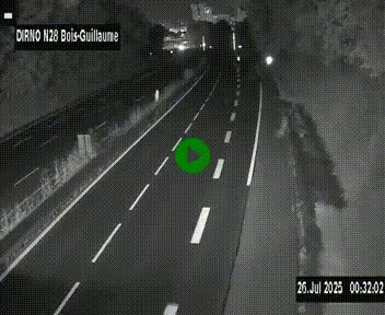 <h2>Webcam routière à hauteur de Bois-Guillaume en périphérie de Rouen. Vue orientée vers Rouen</h2>