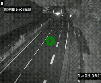 <h2>Webcam routière à hauteur de Bois-Guillaume en périphérie de Rouen. Vue orientée vers Rouen</h2>