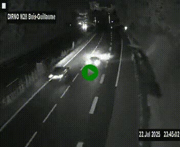<h2>Webcam routière à hauteur de Bois-Guillaume en périphérie de Rouen. Vue orientée vers Rouen</h2>