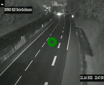 <h2>Webcam routière à hauteur de Bois-Guillaume en périphérie de Rouen. Vue orientée vers Rouen</h2>