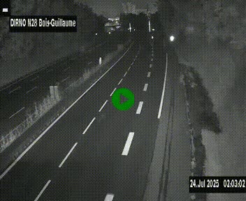 <h2>Webcam routière à hauteur de Bois-Guillaume en périphérie de Rouen. Vue orientée vers Rouen</h2>