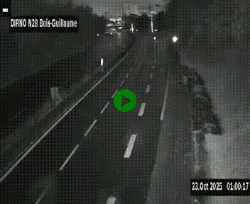 <h2>Webcam routière à hauteur de Bois-Guillaume en périphérie de Rouen. Vue orientée vers Rouen</h2>