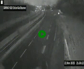 <h2>Webcam routière à hauteur de Bois-Guillaume en périphérie de Rouen. Vue orientée vers Rouen</h2>